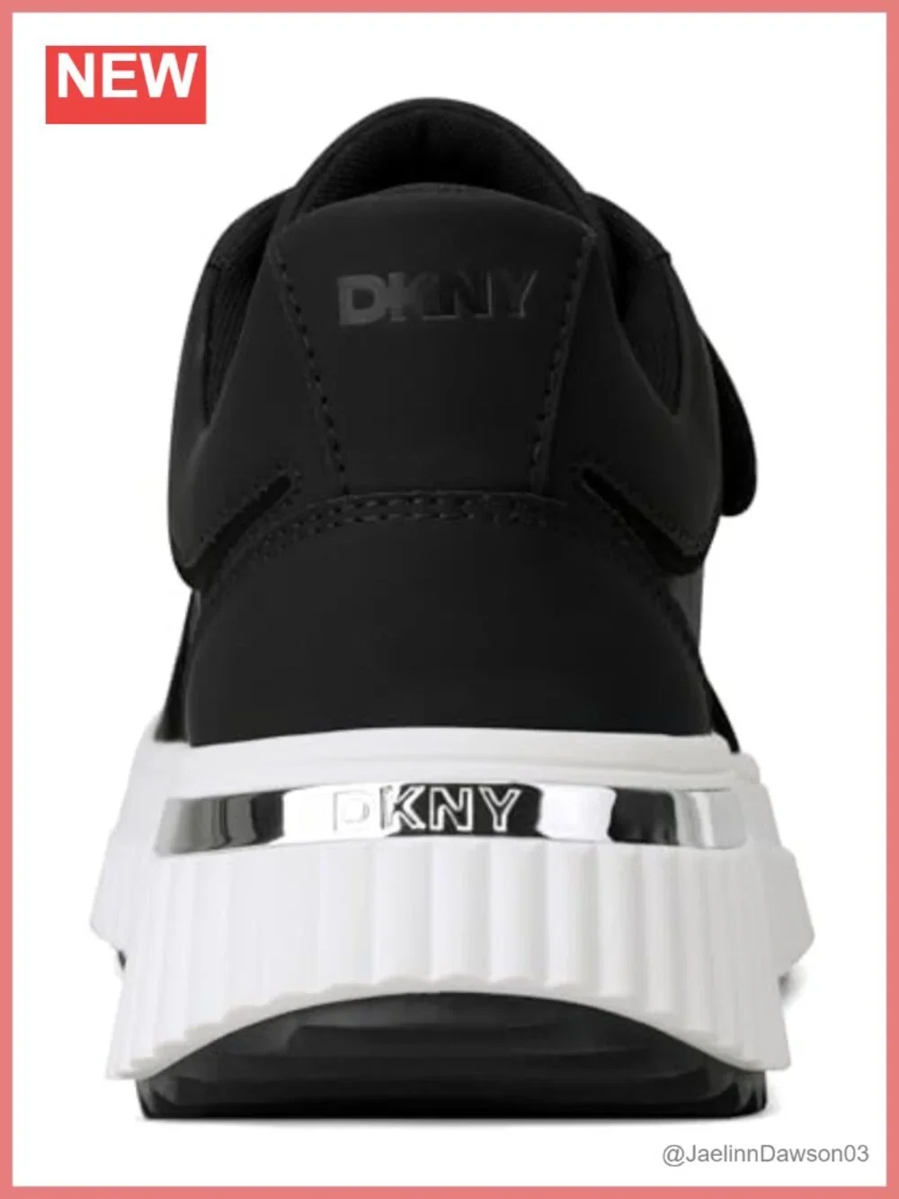 DKNY Women's Loami Platform Sneaker Faux Leather Lace-Up Athletic Shoe